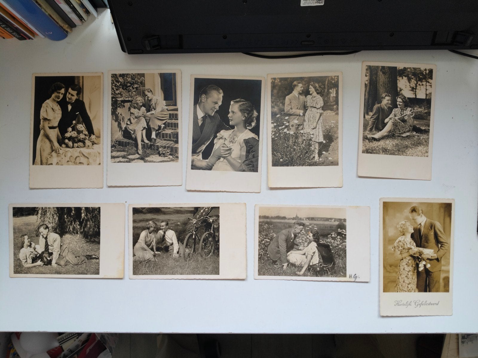 Ansichten Echte foto's van een echtpaar rond en tijdens WOII, Verzenden, 1940 tot 1960, Gelopen, Feest(dag)