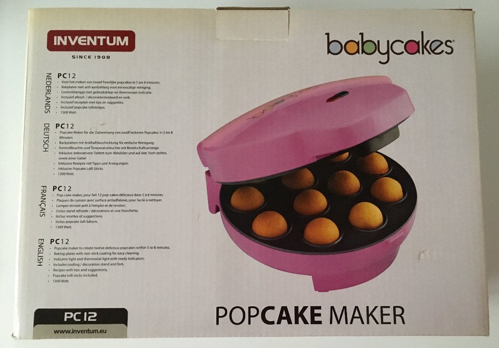 Popcake Maker Inventur, roze, zo goed als nieuw!, Ophalen of Verzenden, Zo goed als nieuw, Cupcakes, Bakvorm
