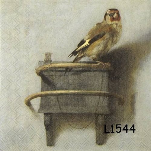 Servetten decoupage/bullet journal - “goldfinch” vogel L1544, Verzenden, Nieuw