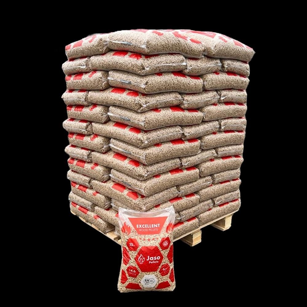 Houtpellets JASO 65 zakken a 15 kg, Ophalen of Verzenden, Overige materialen, Ketting