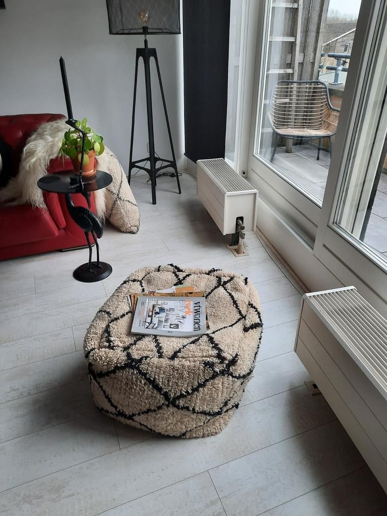 Marokkaanse berber poef, Ophalen, Gebruikt, Overige typen, Crème