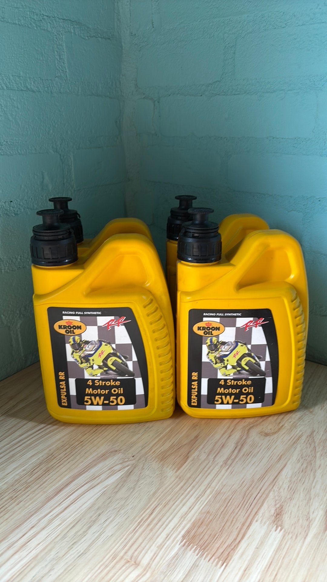 Kroon-Oil Expulsa RR 4-takt motorolie 5W-50 (4x 1L), Motoren, Ophalen of Verzenden