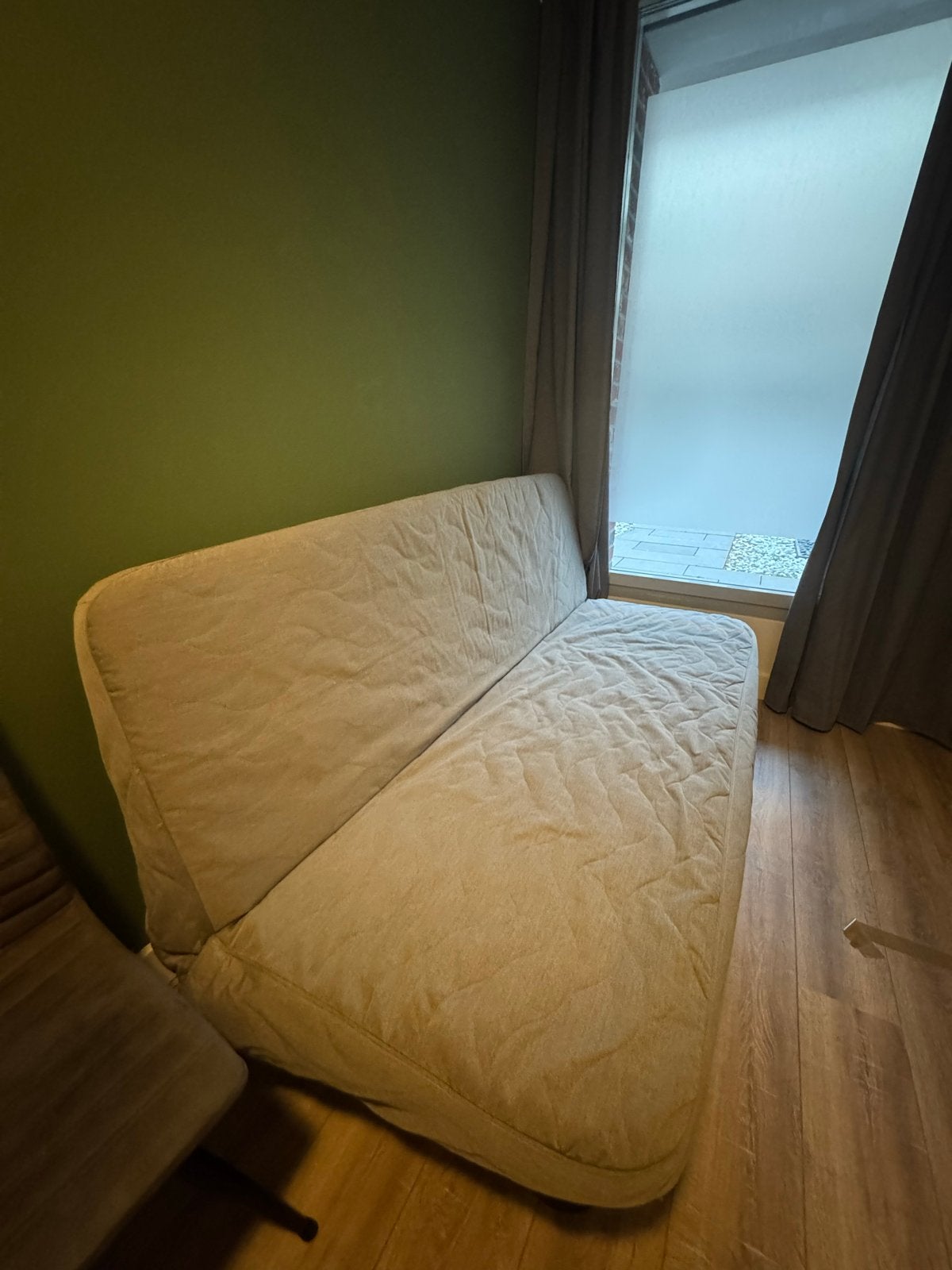 IKEA Nyhamn slaapbank - zo goed als nieuw, Huis en Inrichting, Ophalen, Tweepersoons, 140 cm, Zo goed als nieuw