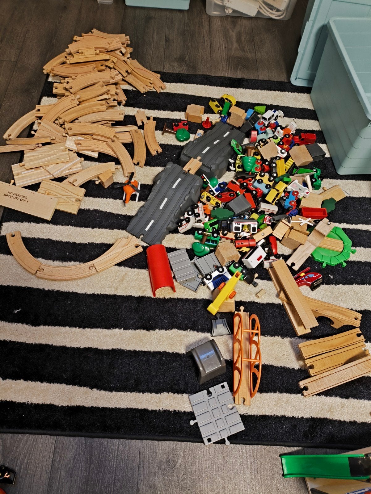 Heel veel houten trein met extra's, Ophalen, Gebruikt