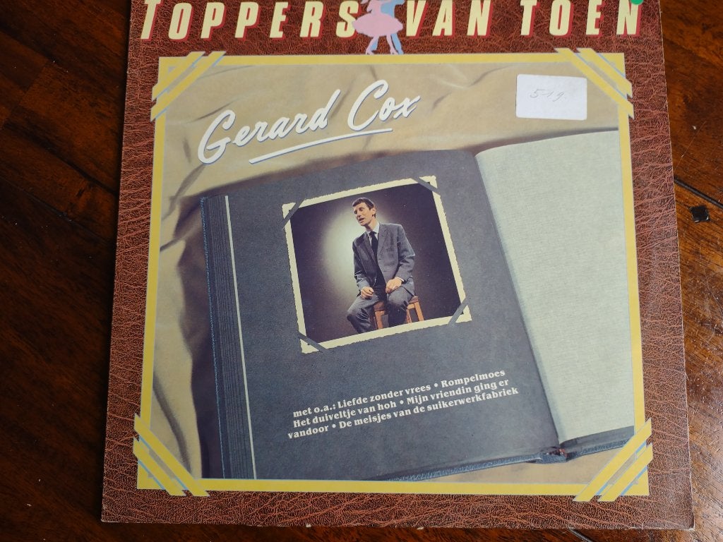 LP - Gerard Cox - Toppers van toen, Ophalen of Verzenden, Zo goed als nieuw, 12 inch, Pop