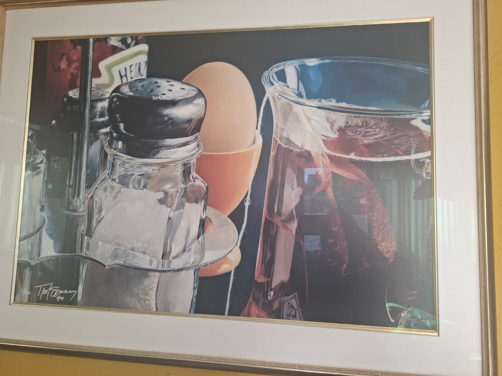 Tjalf Sparnaay litho, Antiek en Kunst, Ophalen, Realistisch, Gedateerd, Overige technieken
