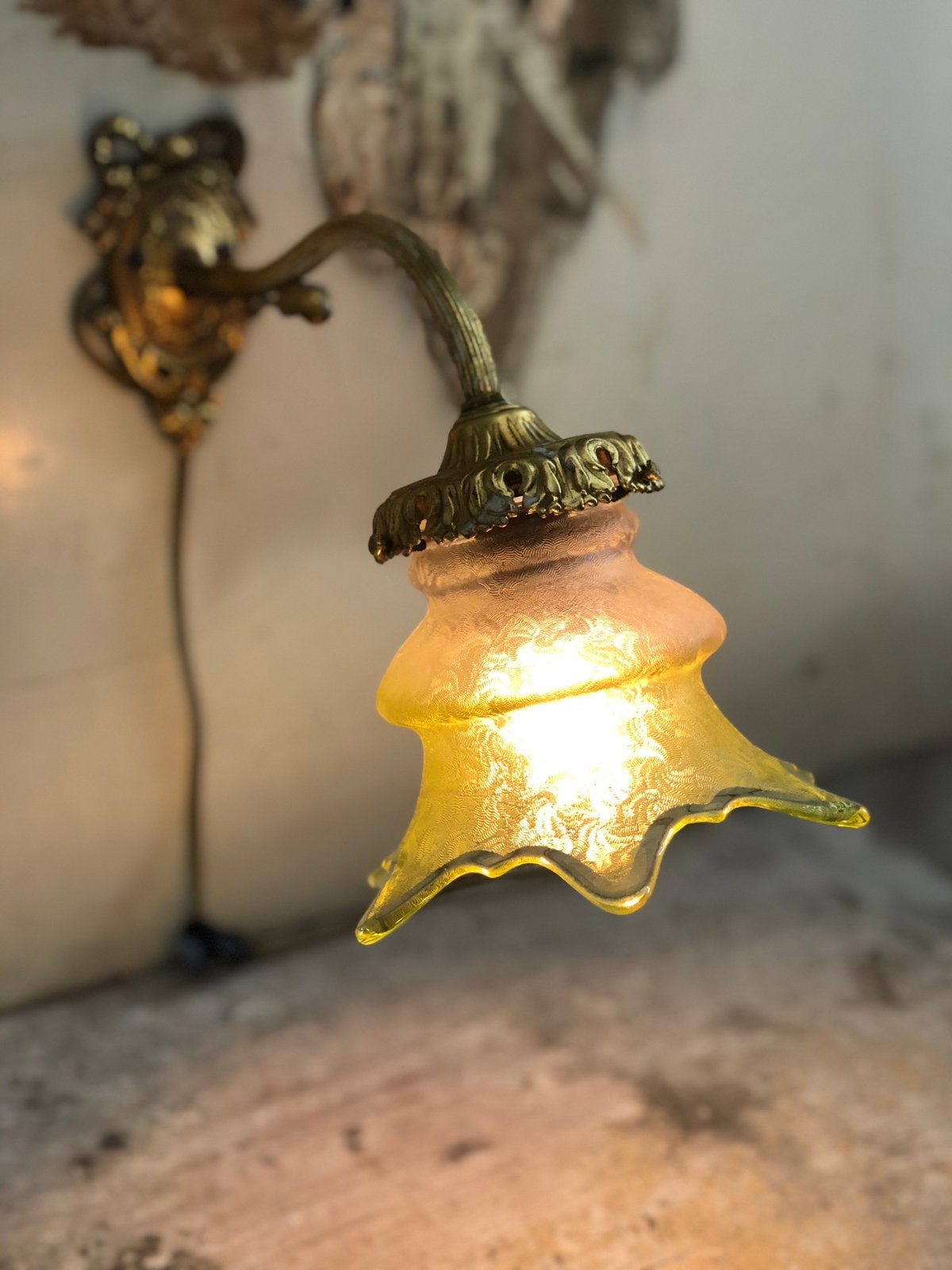 Antiek franse striklamp, Ophalen of Verzenden