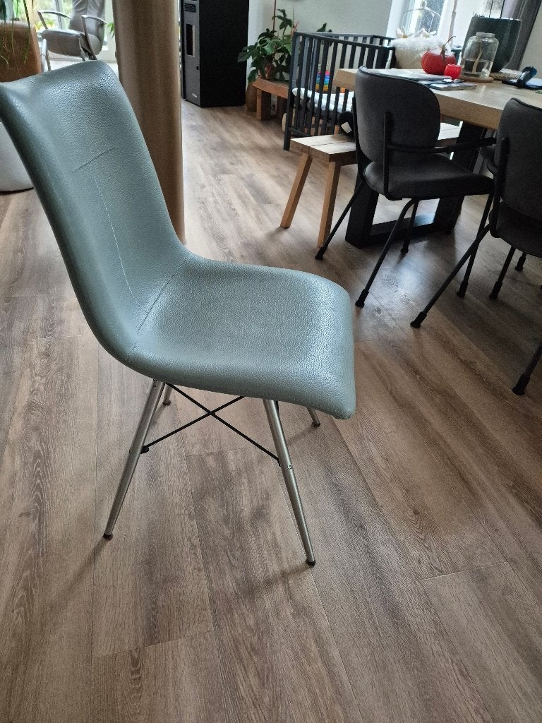 2 moderne eetkamerstoelen XOOON, Huis en Inrichting, Twee, Overige kleuren, Ophalen of Verzenden, Zo goed als nieuw