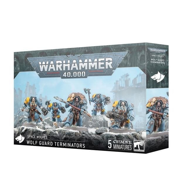 Warhammer 40.000 (40K) Space Wolves Wolf Guard Terminators, Figuurtje(s), Nieuw, Ophalen of Verzenden, Warhammer 40000