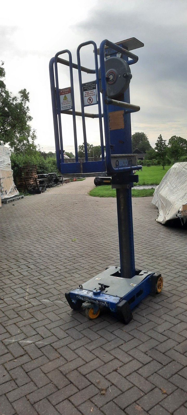 mini hoogwerker, Ophalen