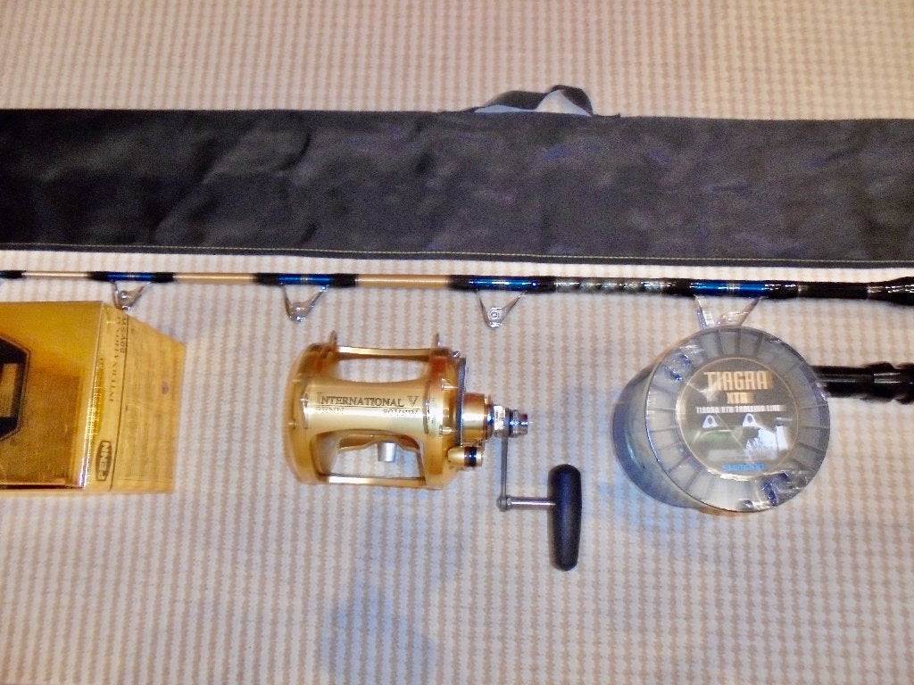Big Game Set Penn International 80VSW 2speed 80LBS Nieuw., Ophalen, Nieuw, Complete set