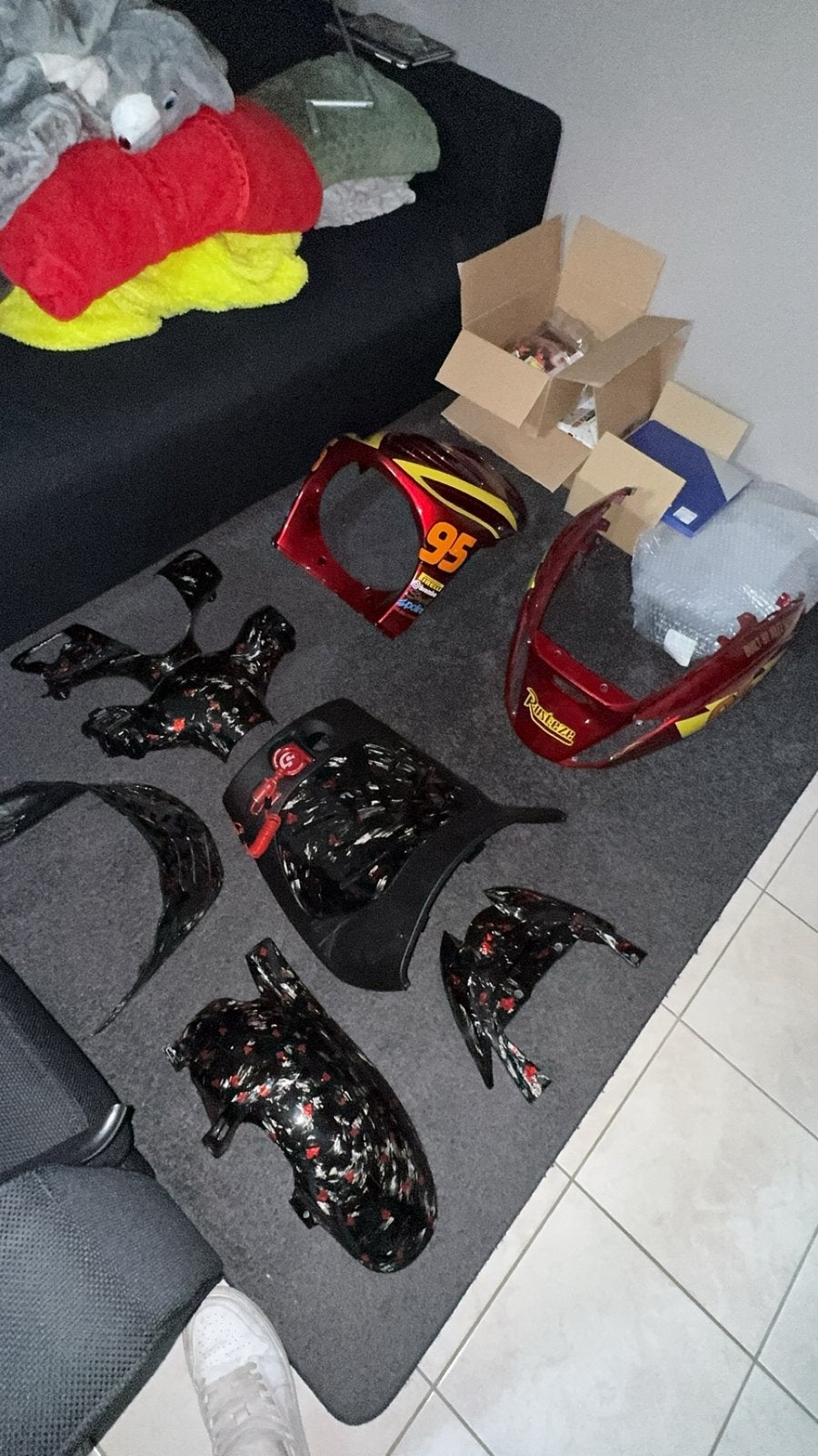 Zip kappenset forged carbon X cars, Ophalen, Kap, Piaggio