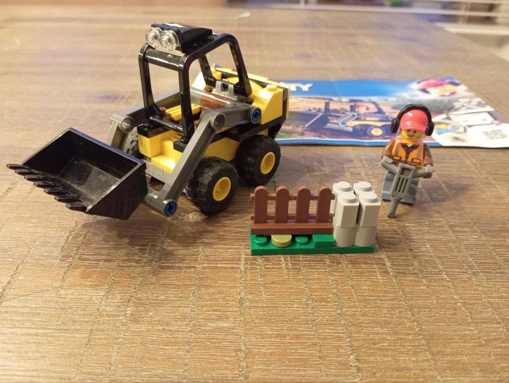 Lego City 60219 - Skidsteerlader met bouwvakker, Ophalen of Verzenden, Zo goed als nieuw
