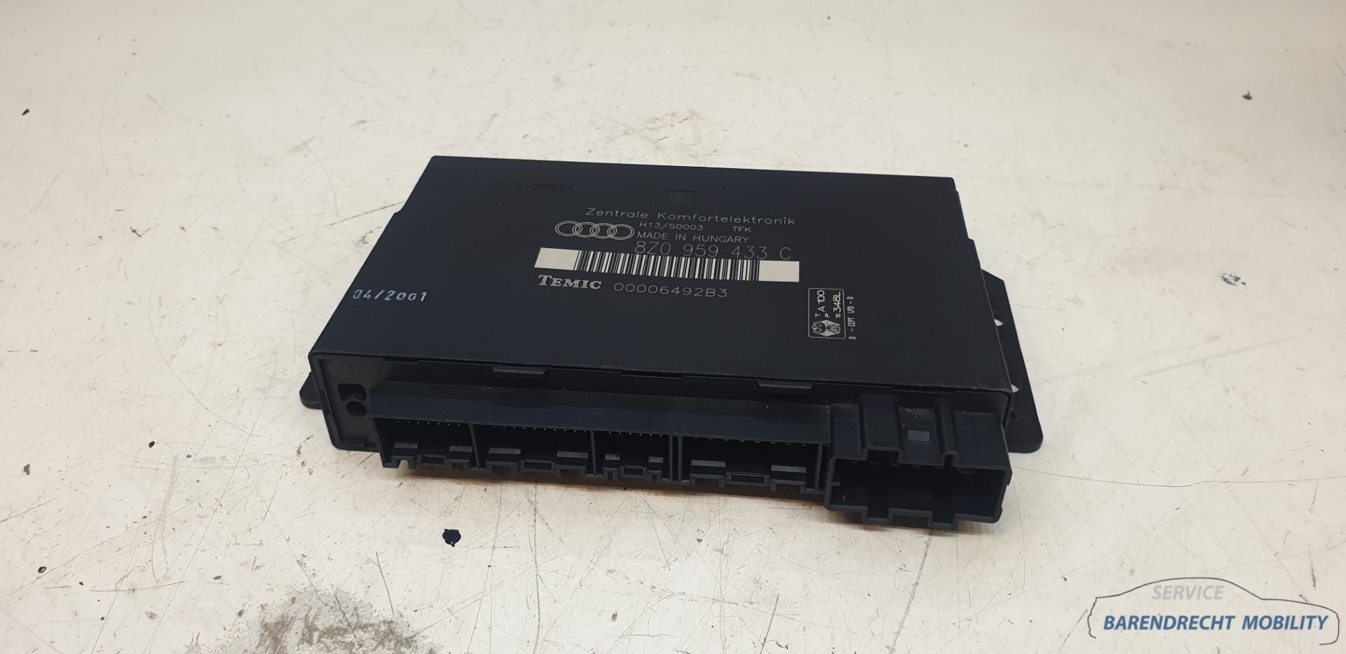 Body controll module Audi A2 8Z0959433C ZKE centrale regelee, Gebruikt, AUDI AG, Auto-Union-Strasse 1
85045  Ingolstadt, DE, Kundenbetreuung@audi.de