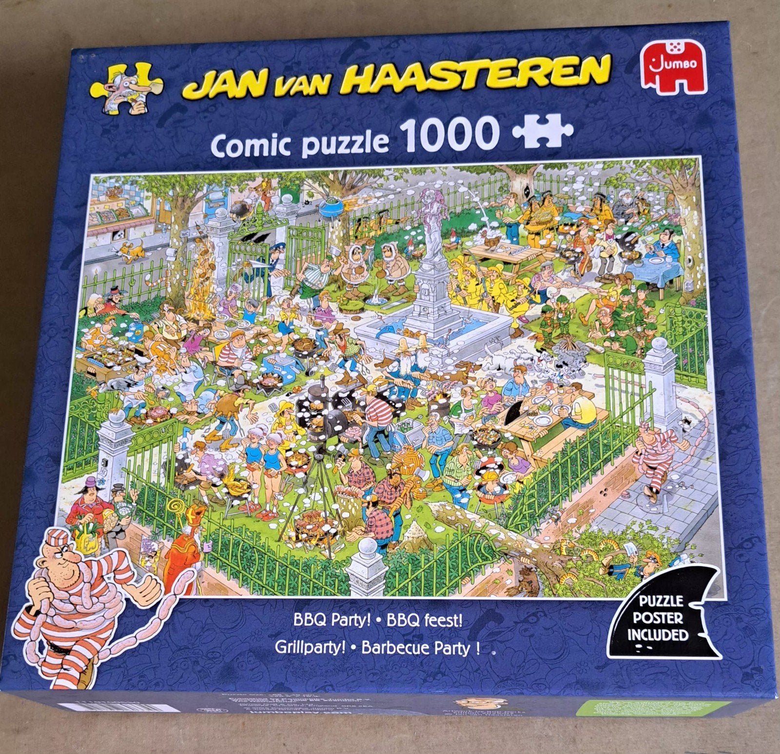 z.g.a.n complete jan van haasteren puzzel 1000 stukjes, Ophalen, 500 t/m 1500 stukjes, Zo goed als nieuw, Legpuzzel