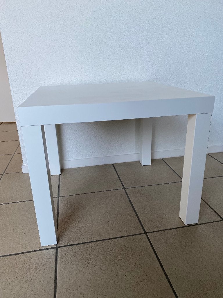 z g a nieuwe IKEA LACK Witte vierkante bijzettafel, Ophalen, Minder dan 45 cm, Minder dan 55 cm, Vierkant