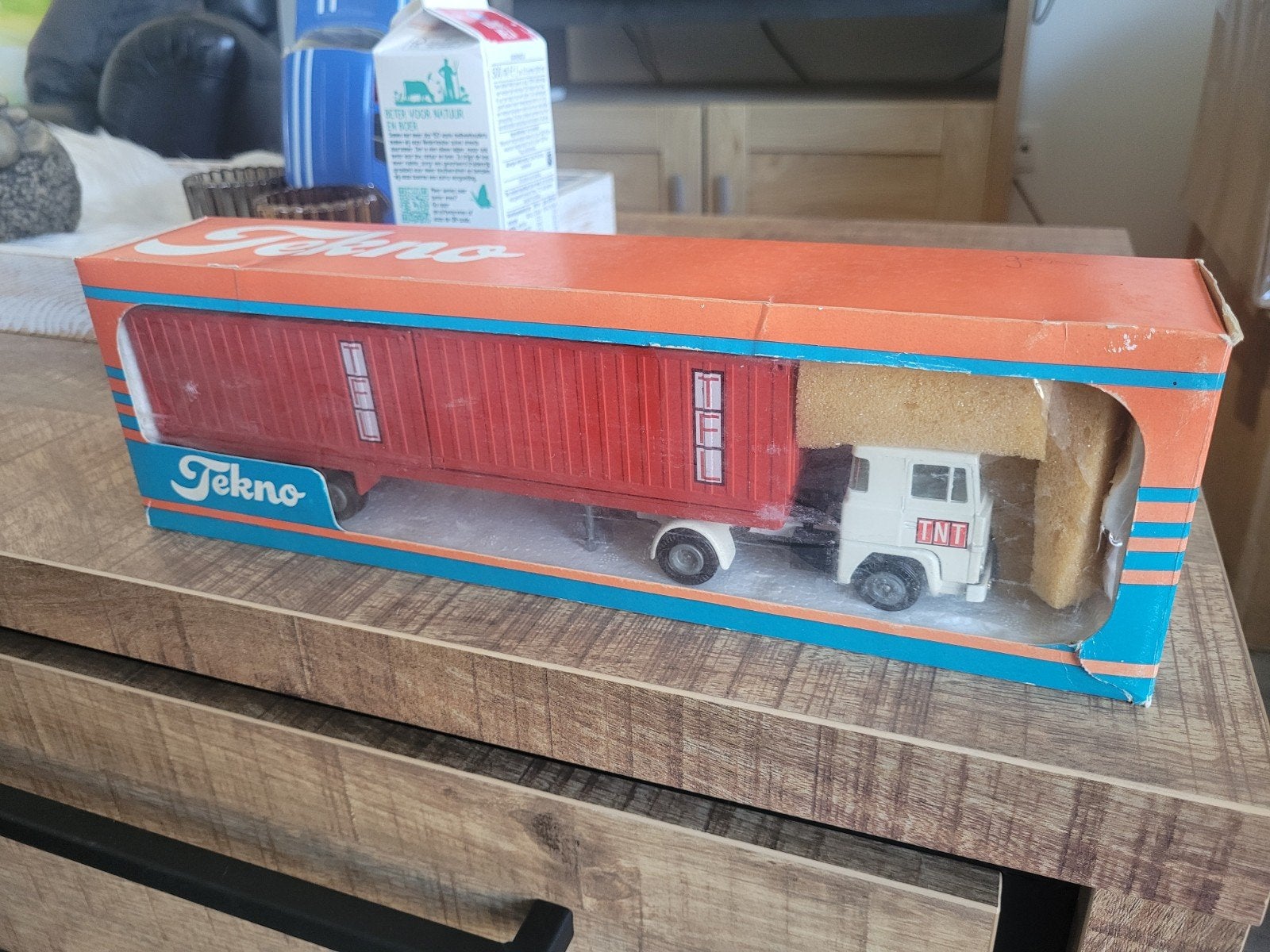 scania met contener oplegger, Nieuw, T, Tekno, Bus of Vrachtwagen