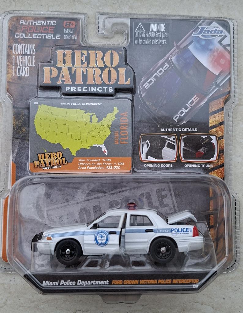 Ford Crown Victoria Police Interceptor van Jada 1/64 Miami, Ophalen of Verzenden, Nieuw, Auto