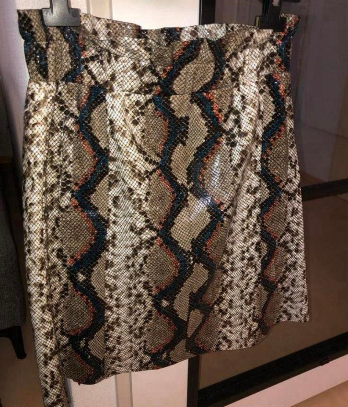 DANTE6 rok in snake print echt n prachtige rok mt2 = mt36/38, Kleding | Dames, Ophalen, Bruin, DANTE6, Zo goed als nieuw