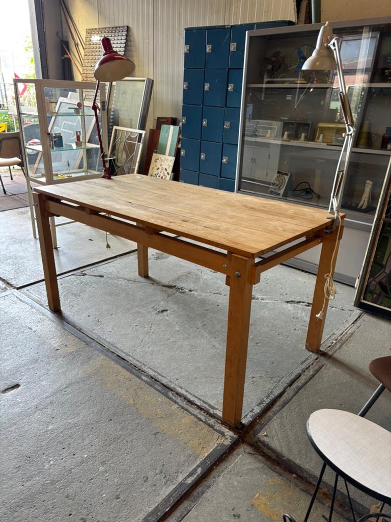 Vintage militaire tafel (Rietveld), Ophalen, Gebruikt, 50 tot 100 cm, 150 tot 200 cm