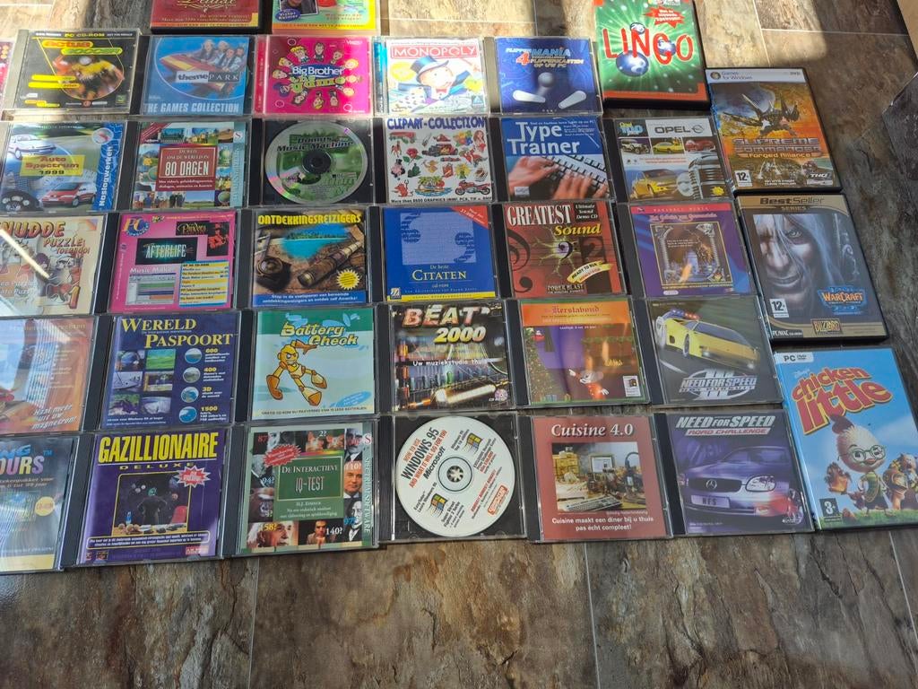 50x Oude PC Spellen Jaren '90 - Retro Gaming Collectie, Spelcomputers en Games, Gebruikt, Overige genres, 1 speler, Ophalen of Verzenden