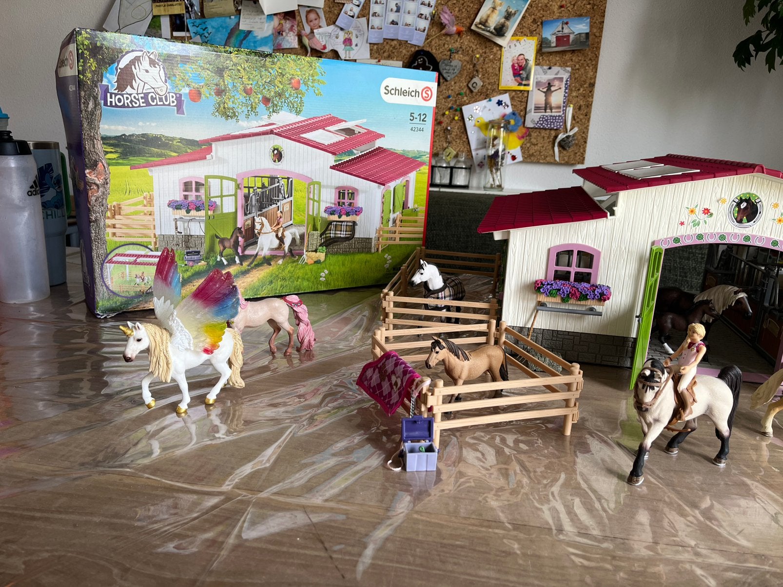 Hele mooie uitgebreide manegeset van schleich, Verzamelen, Speelgoed, Ophalen of Verzenden, Zo goed als nieuw