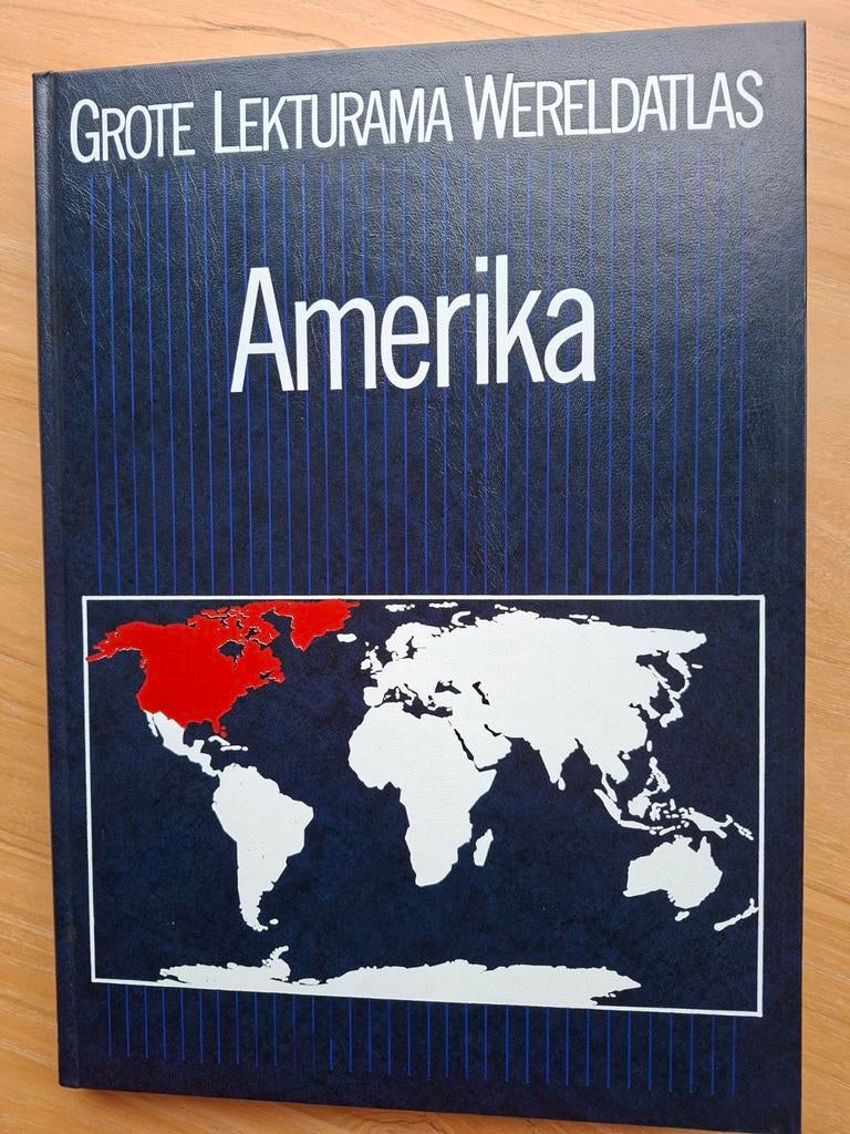 Grote Lekturama Wereldatlas Amerika - Hardcover, Boeken, Overige atlassen, Ophalen of Verzenden, Zo goed als nieuw, 1800 tot 2000