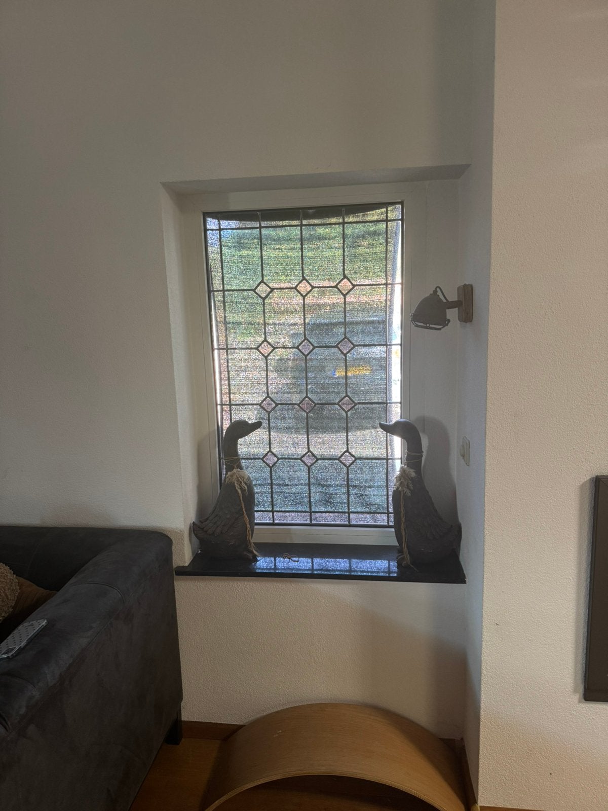 Te koop glas en lood raam en antieke glas en lood binnendeur, Ophalen, Minder dan 80 cm, 160 cm of meer, Zo goed als nieuw