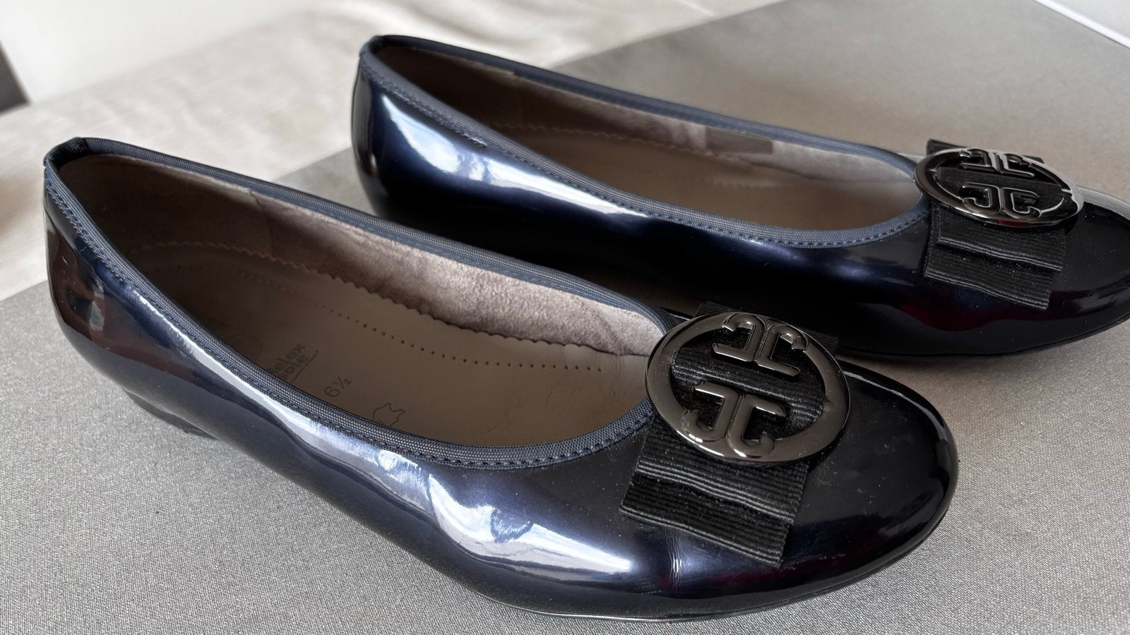 Charmante donkerblauwe lakschoenen maat 40, Blauw, Ophalen of Verzenden, Zo goed als nieuw, Jenny