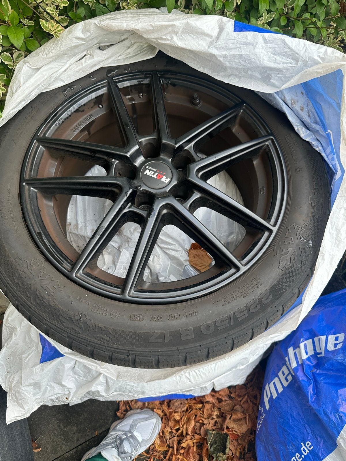 Bmw ContiWinterContact 225/50 R17 winterbanden met velgen, Auto-onderdelen, Banden en Velgen, 17 inch, 225 mm, Winterbanden