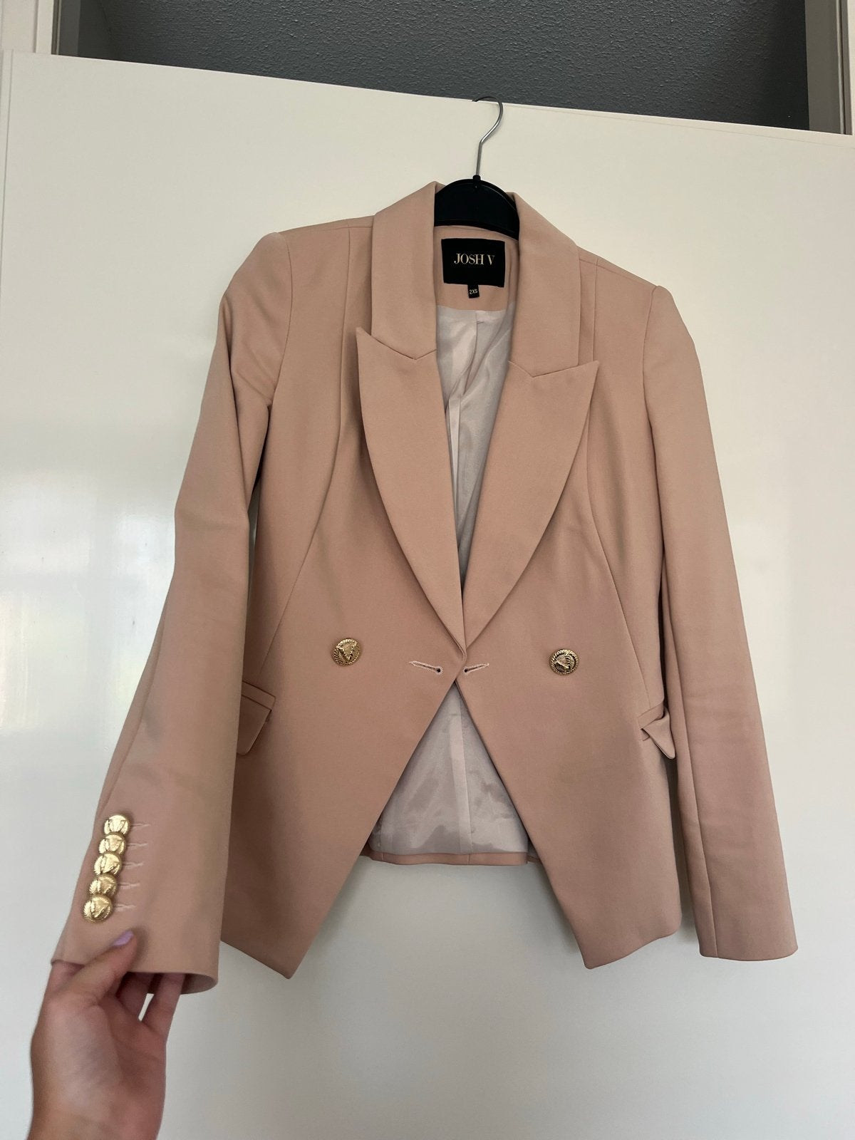 Josh V blazer xxs, Beige, Ophalen of Verzenden, Zo goed als nieuw, Jasje
