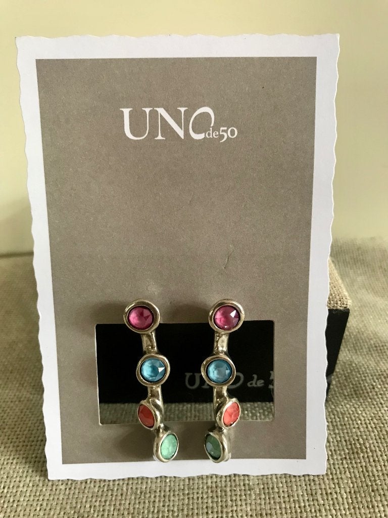Uno de 50 oorbellen (76) met Swarovski, Met kristal, Overige materialen, Nieuw, Ophalen of Verzenden
