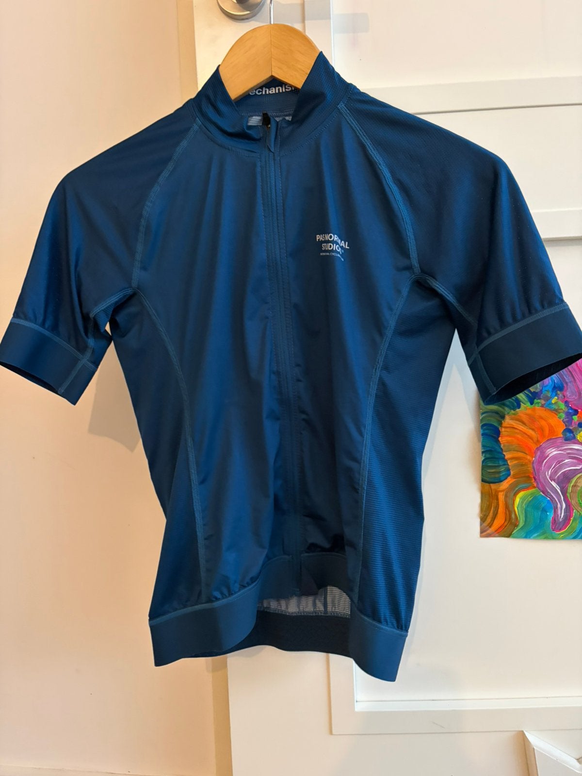Pas Normal Studios -Mechanism Jersey -Medium Dark Blue €190, Fietsen en Brommers, Ophalen of Verzenden, Zo goed als nieuw, Bovenkleding