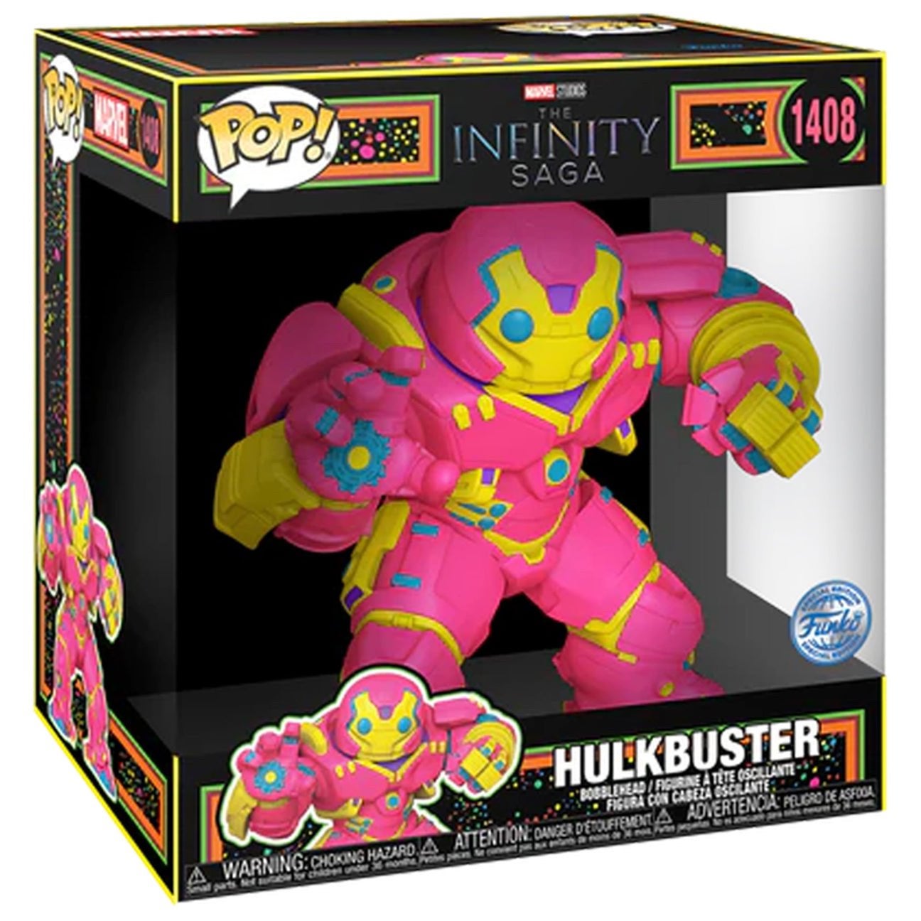 Funko Pop! Marvel – Hulkbuster Black Light #1408, Ophalen of Verzenden, Nieuw