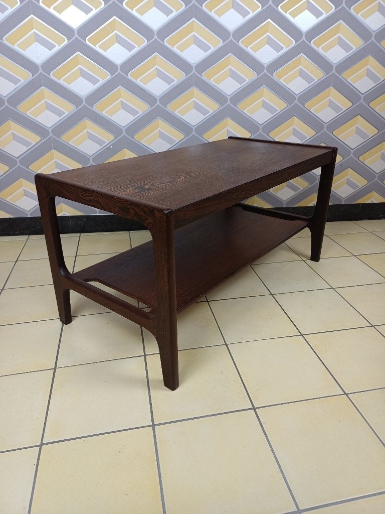 Midcentury-modern salontafel koffietafel hout Deens design, Ophalen, Gebruikt, 100 tot 150 cm, Vintage