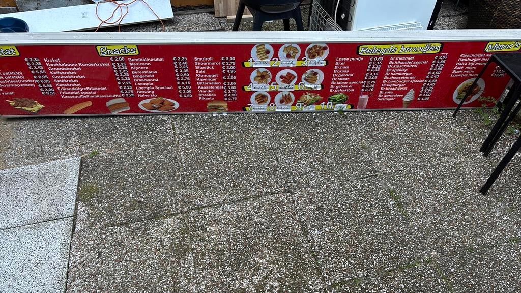 Snackbar bord werkend!, Ophalen