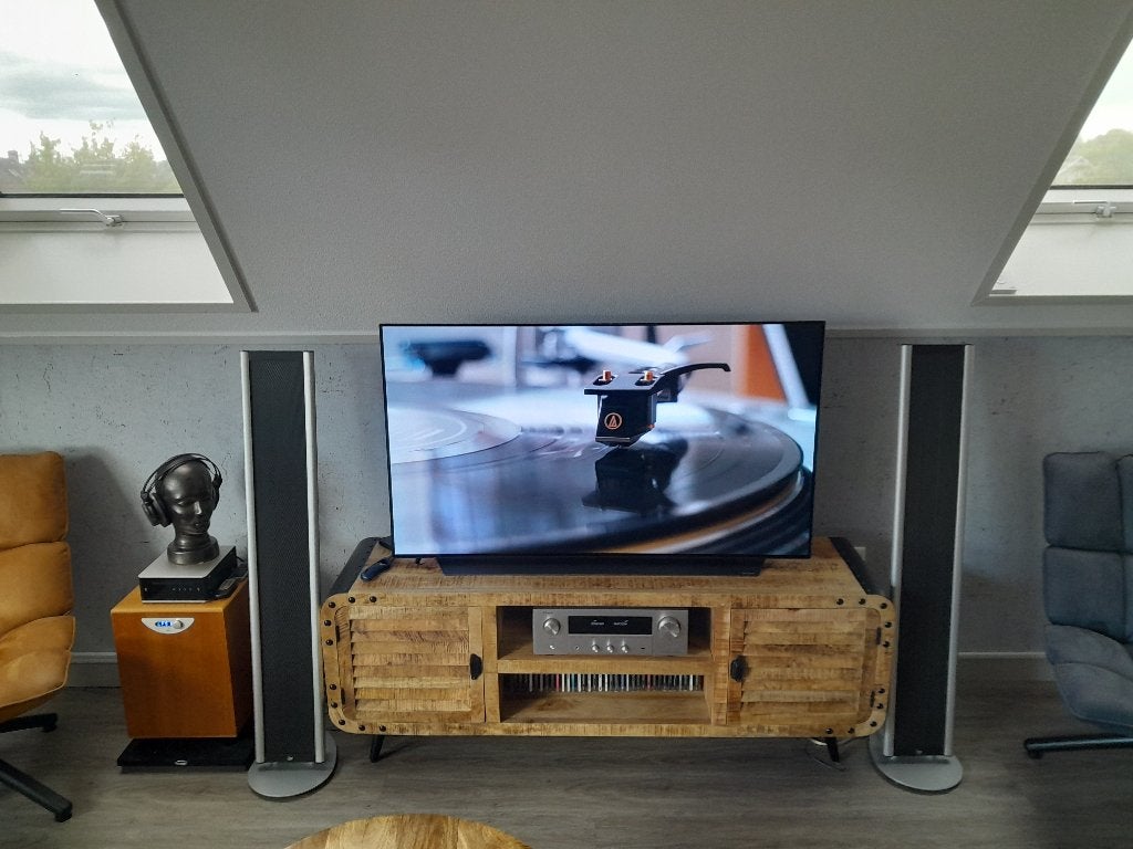 Final 300i electrostaten + REL Strata5 subwoofer met AB, Audio, Tv en Foto, Gebruikt, Overige typen, Ophalen, Overige merken