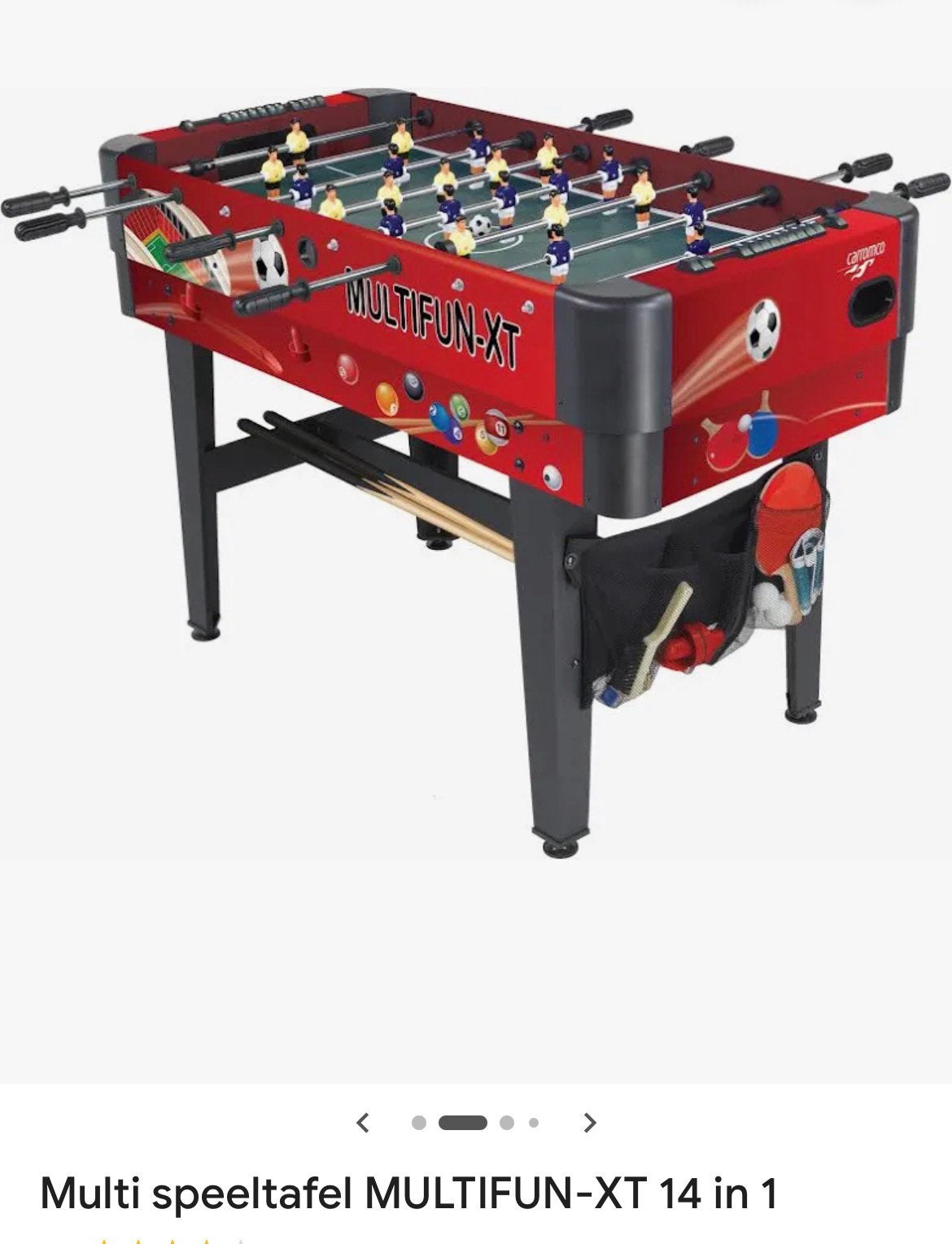 Carromco Multifun-XT 14-in-1 Multispeltafel, Kinderen en Baby's, Speelgoed | Overig, Ophalen, Gebruikt, Jongen of Meisje