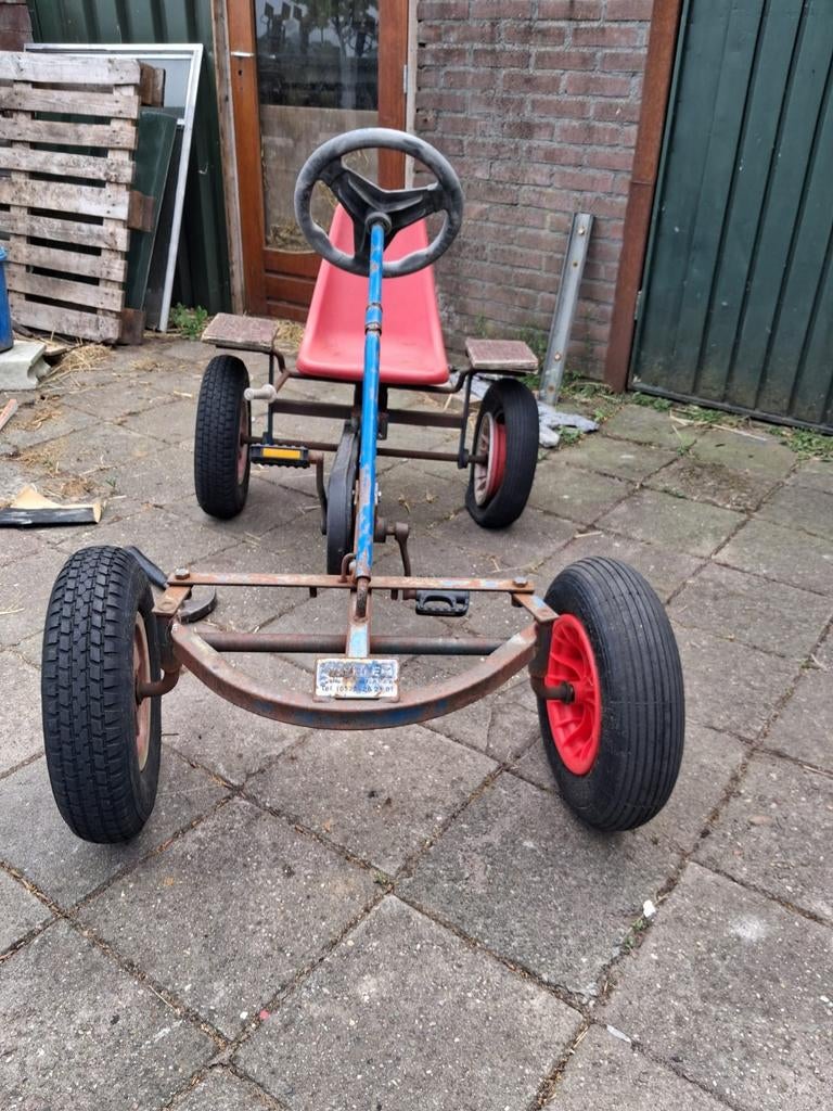 Oude skelter met aanhanger, opknapper, Ophalen, Gebruikt, Overige merken, Met kar of aanhanger