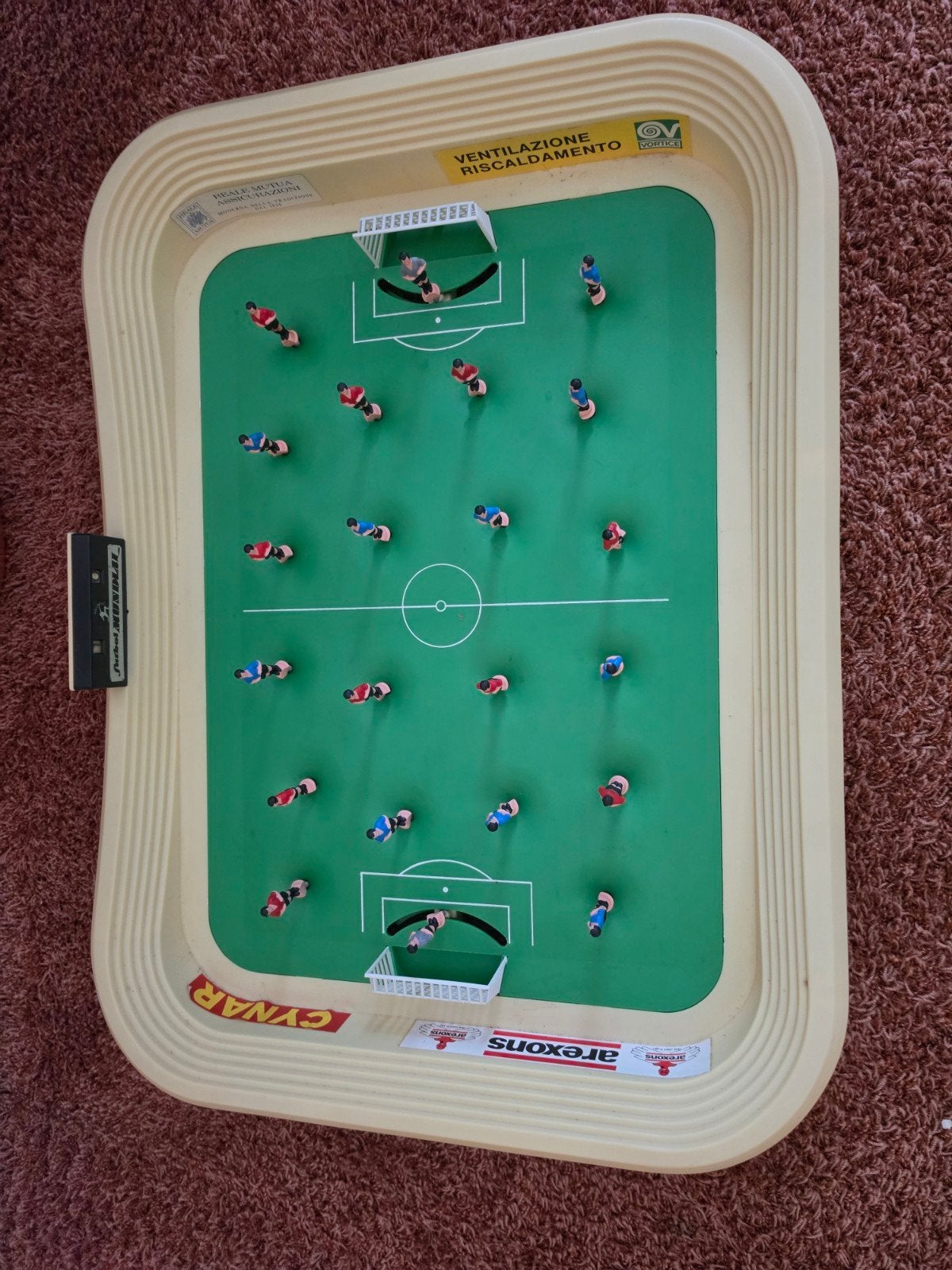 Vintage Voetbalspel 'Futbol Mundial' met ijzeren balletje, Ophalen of Verzenden, Gebruikt, Jongen of Meisje