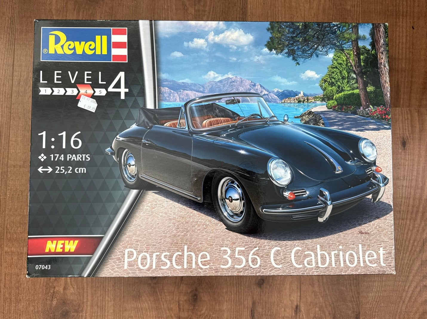 Revell Porsche 356 C Cabriolet Modelbouwkit 1:16, Auto, Revell, Groter dan 1:32, Nieuw