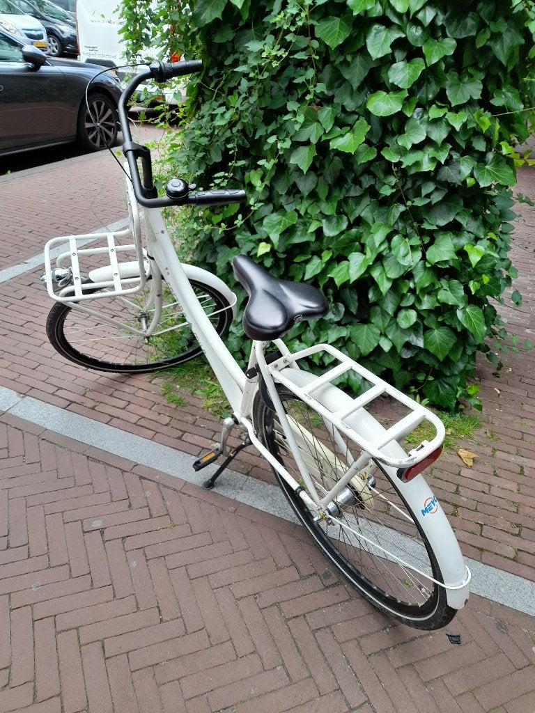 Cortina Milo Damesfiets – Wit – 3 Versnellingen, Ophalen, Terugtraprem, Gebruikt, Versnellingen