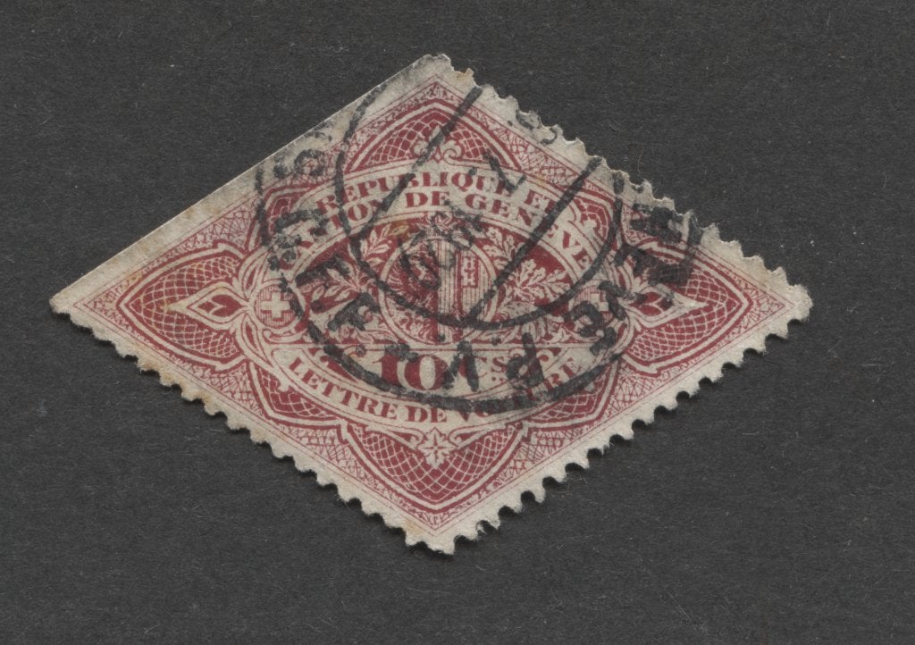 Canton of Geneva (Genève, Zwitserland) "Lettre de Voiture", Verzenden, Gestempeld