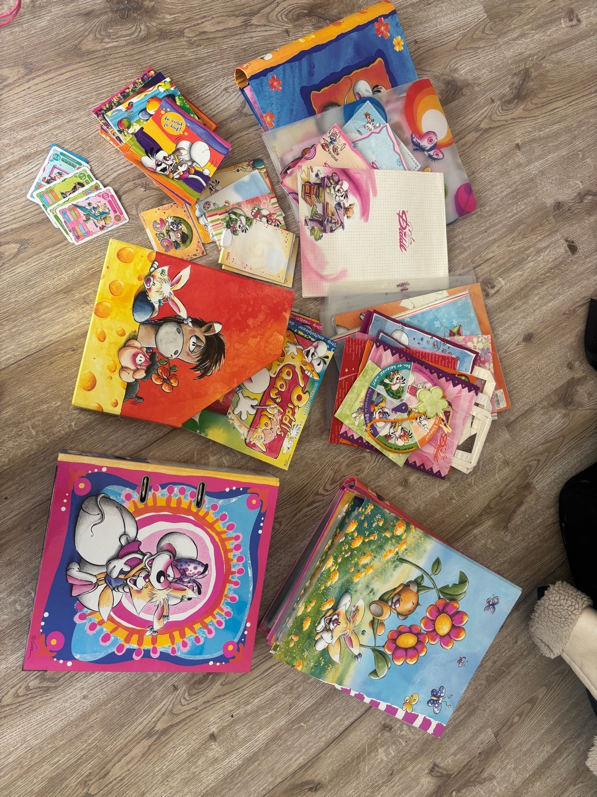 Zeer grote Diddl verzameling: mappen, blaadjes etc., Ophalen of Verzenden, Verschillende figuren, Gebruikt, Plaatje of Poster