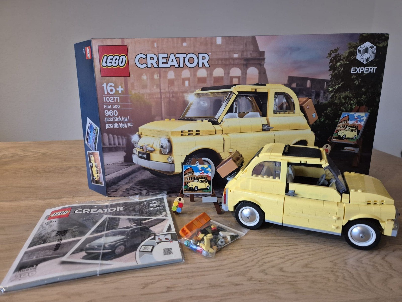 LEGO Creator Expert Fiat 500 (10271) - Zo goed als nieuw, Ophalen of Verzenden, Zo goed als nieuw, Complete set, Lego