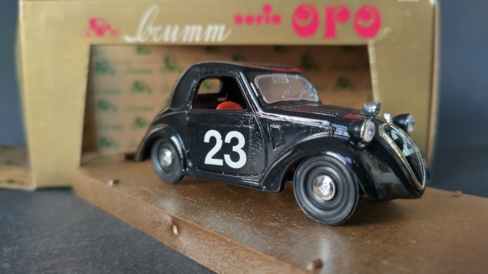 Fiat 500 Topolino Mille Miglia 1:43 Brumm Pol, Overige merken, Auto, Verzenden, .
