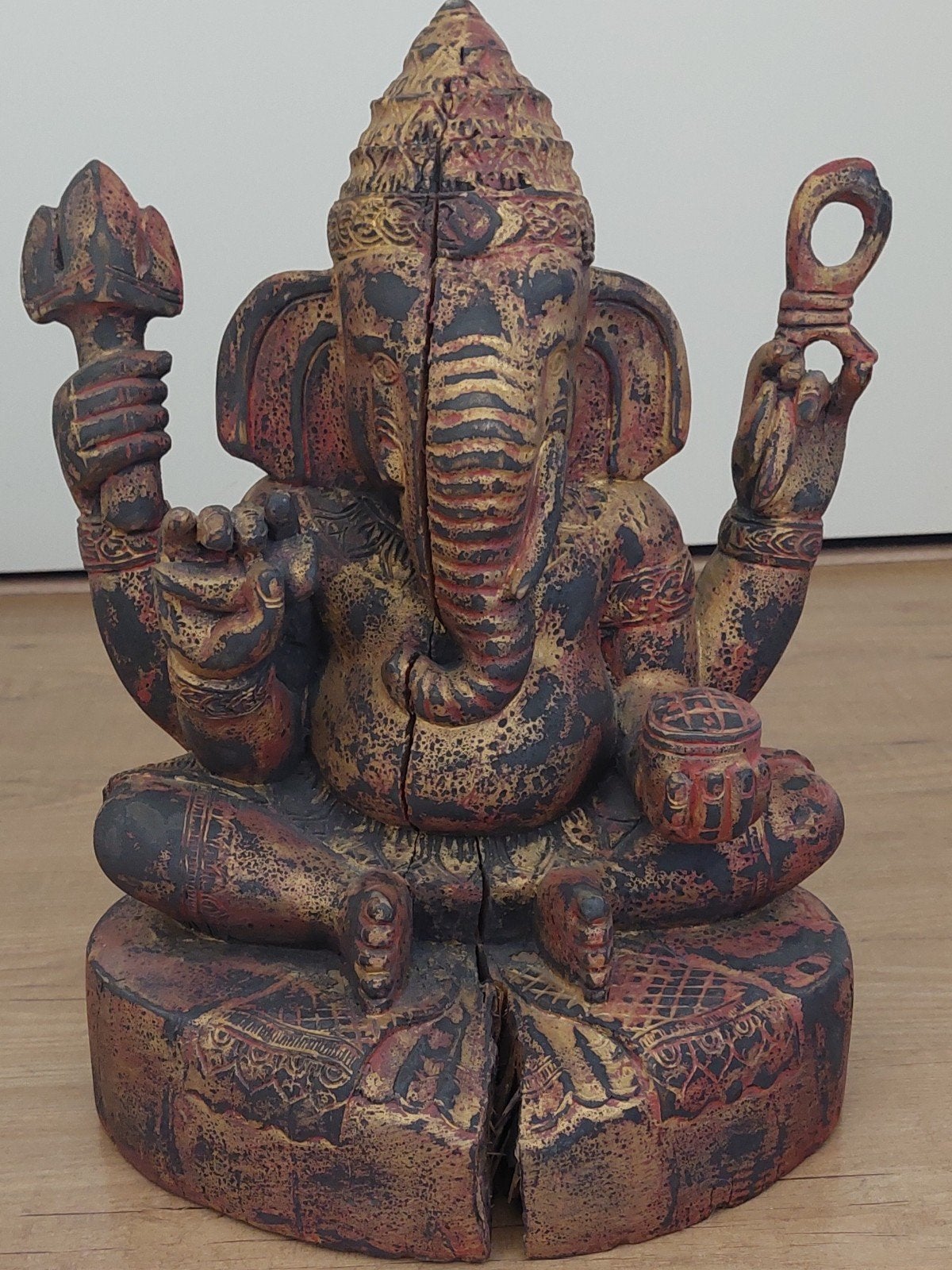 authentiek handgemaakt Ganesha beeld, Ophalen