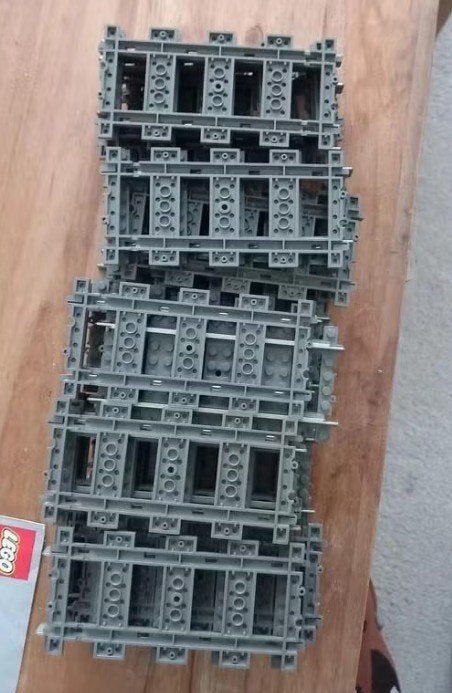 Lego 9v rechte rails 16x, Kinderen en Baby's, Speelgoed | Duplo en Lego, Ophalen of Verzenden, Zo goed als nieuw, Lego