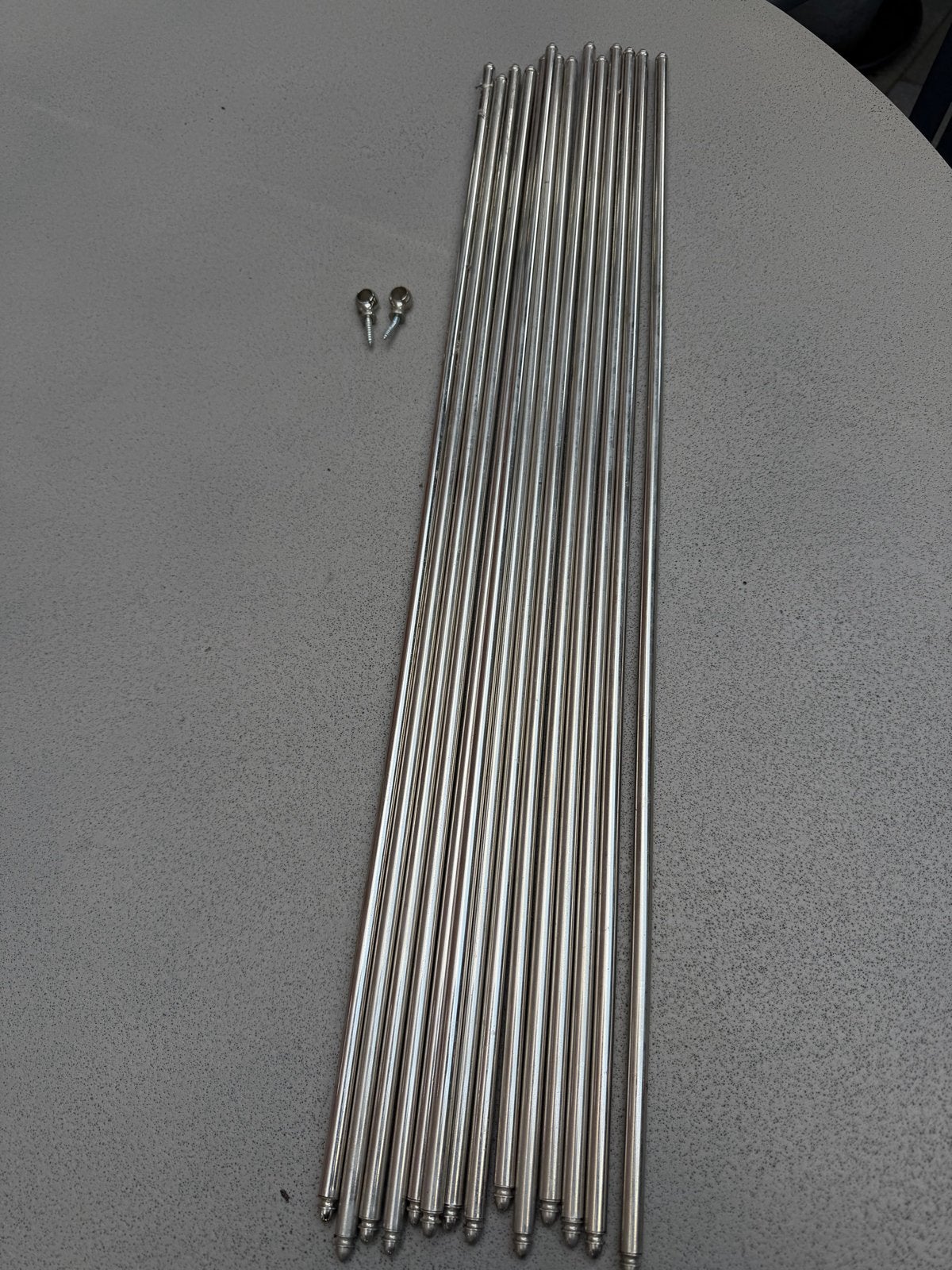 14 metalen traproedes 70 cm breed, Ophalen of Verzenden, Gebruikt