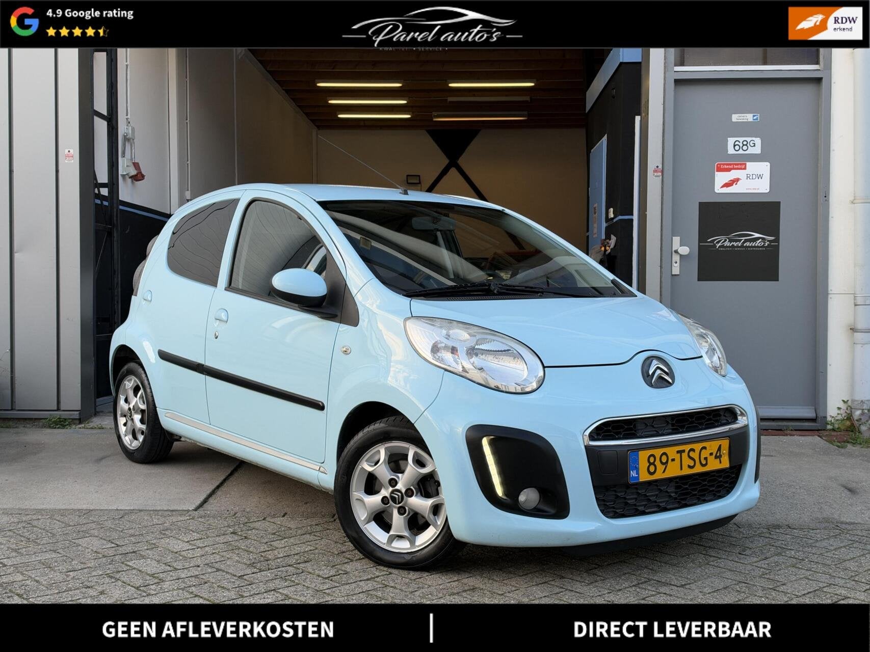 Citroen C1 1.0 Exclusive |NAP|APK|Carplay|5 DR|Airco|Blauw|, Auto's, Voorwielaandrijving, Euro 5, Gebruikt, C1